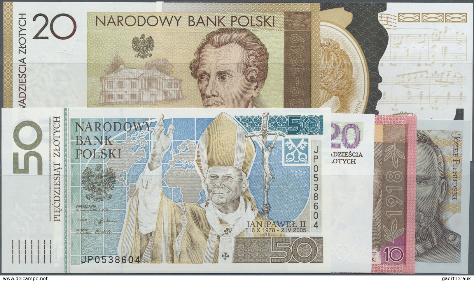 Poland / Polen: Set With 15 Banknotes Of The 1994 – 2014 Series Containing 10, 20, 50, 100 And 200 Z - Poland