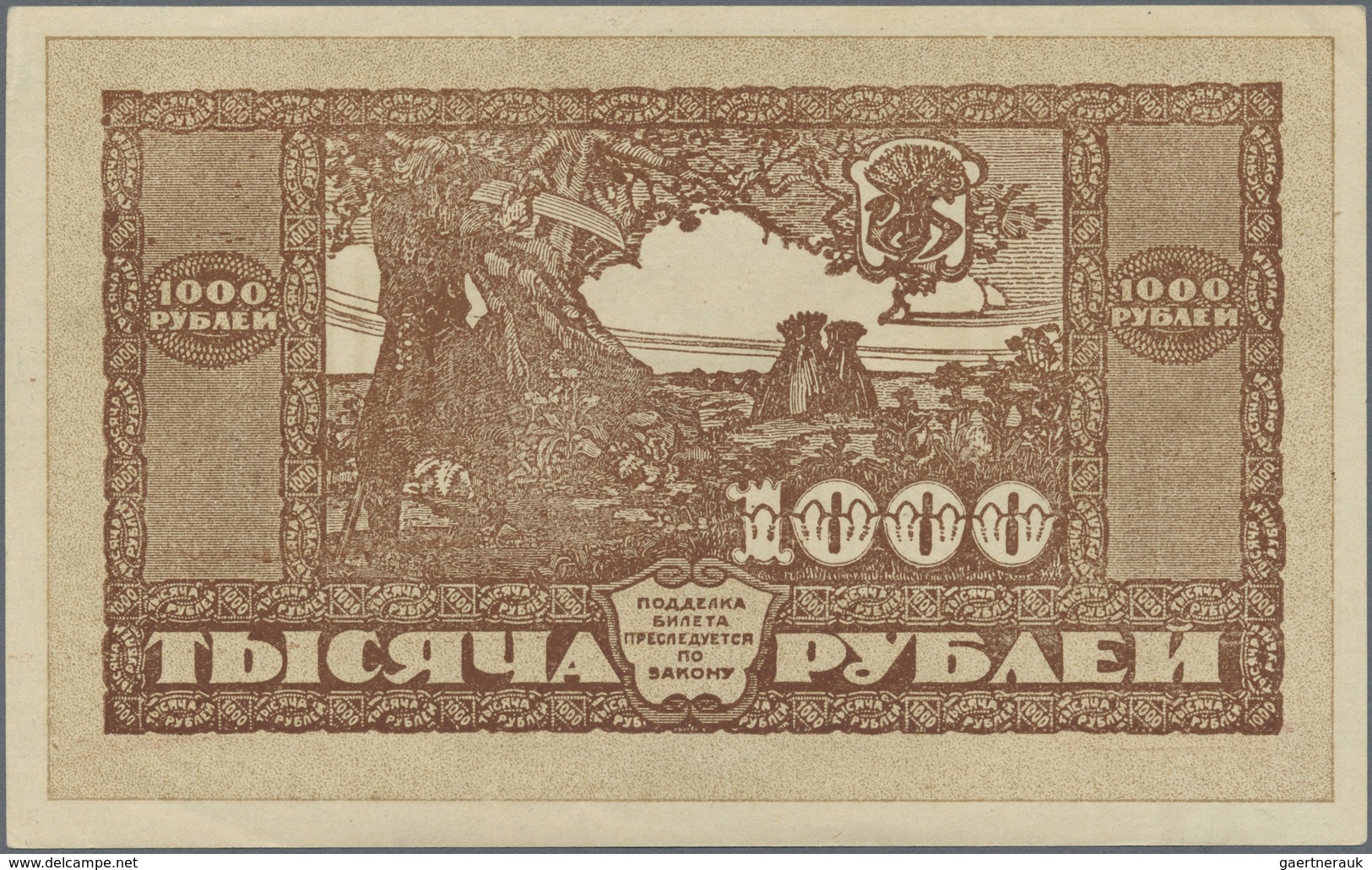 Russia / Russland: East Siberia Far Eastern Republic 500 And 1000 Rubles 1920, P.S1207, S1208 In AUN - Russia