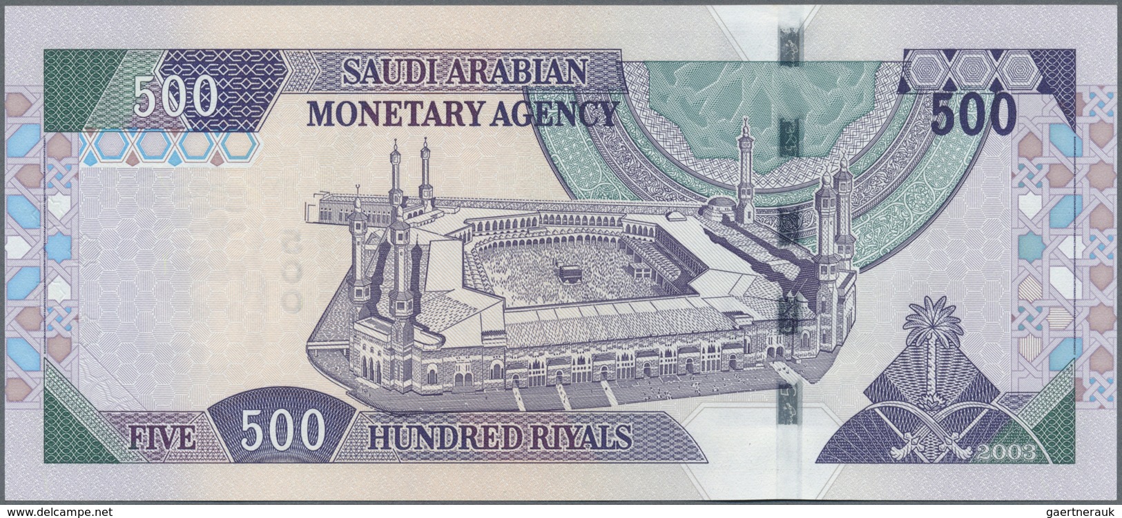 Saudi Arabia  / Saudi Arabien: 500 Riyals 2003 P. 30 In Condition: UNC. - Saudi Arabia