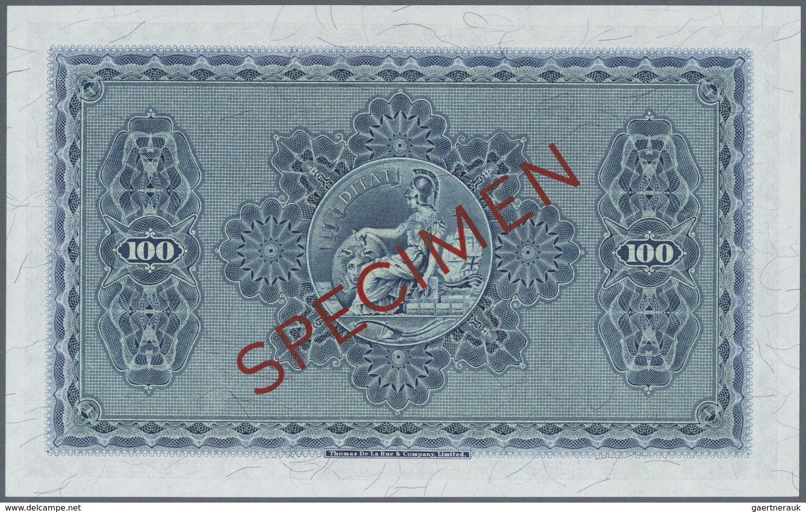 Scotland / Schottland: The British Linen Bank 100 Pounds 1962 Specimen P. 165s, Zero Serial Numbers, - Other & Unclassified