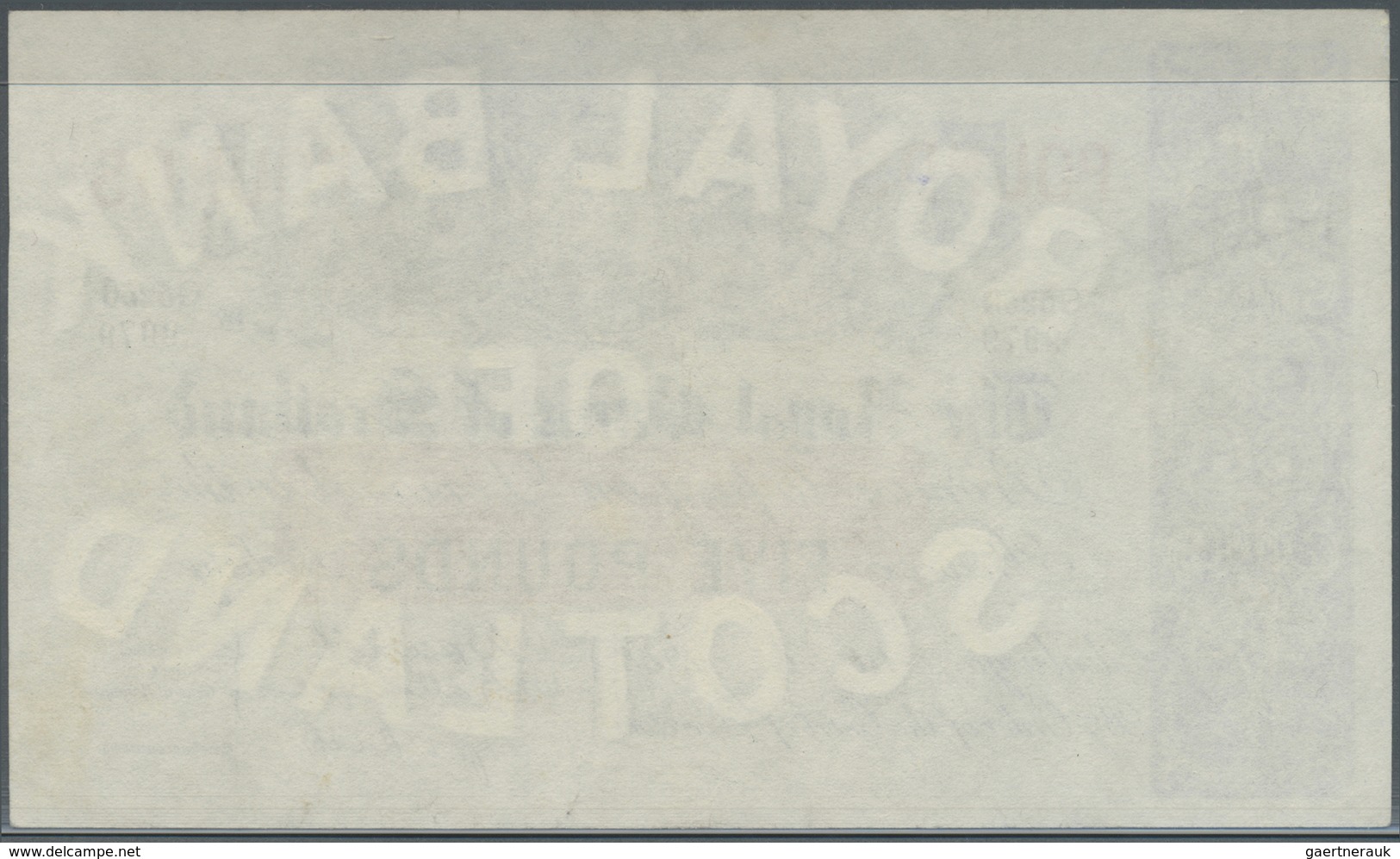 Scotland / Schottland: 5 Pounds 1953 "The Royal Bank Of Scotland" P. 323b, Pressed, Light And Hard T - Autres & Non Classés