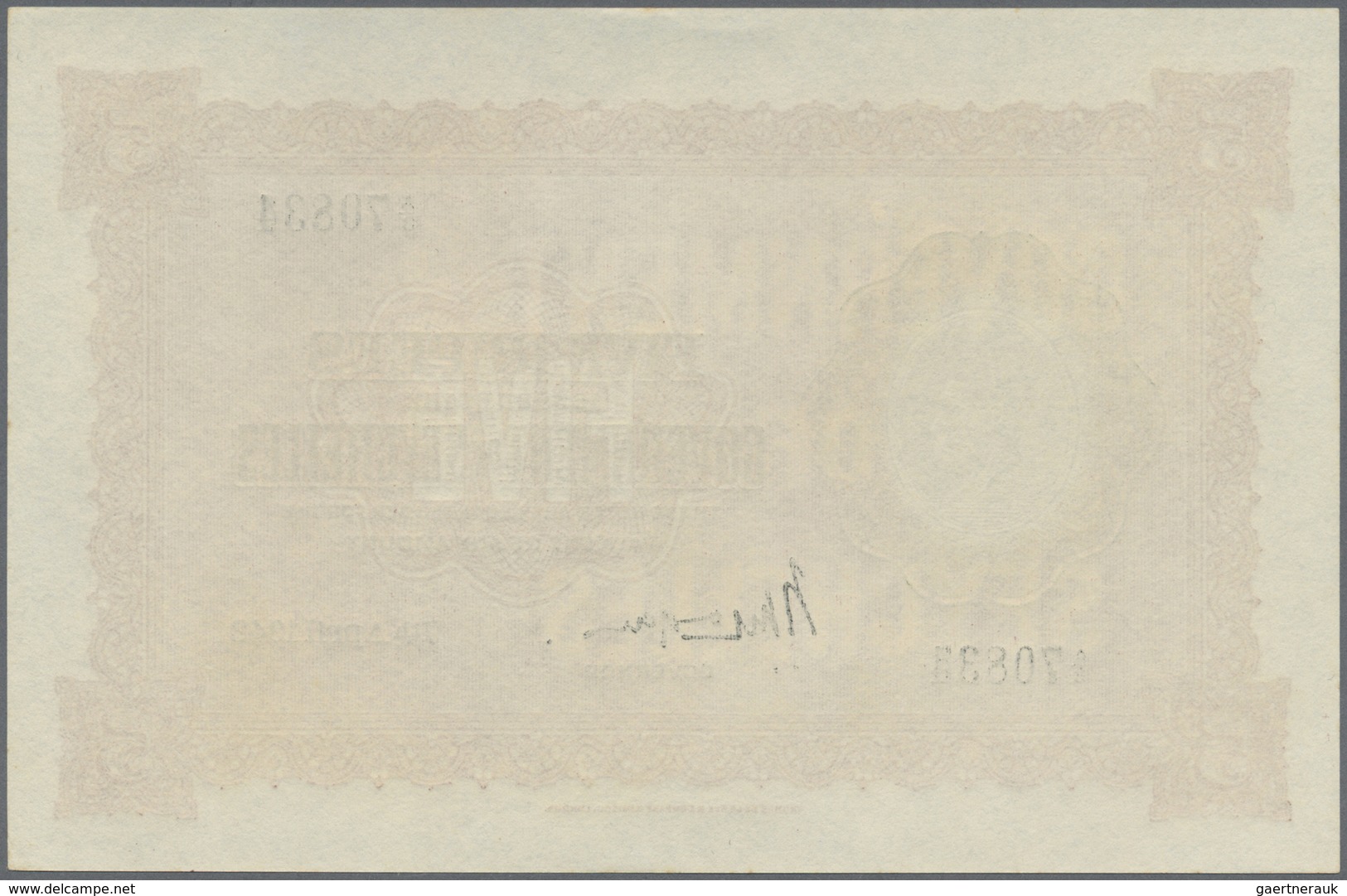 Seychelles / Seychellen: 5 Rupees 1942 KGVI Portrait P. 8 In Exceptional Condition: UNC. - Seychelles