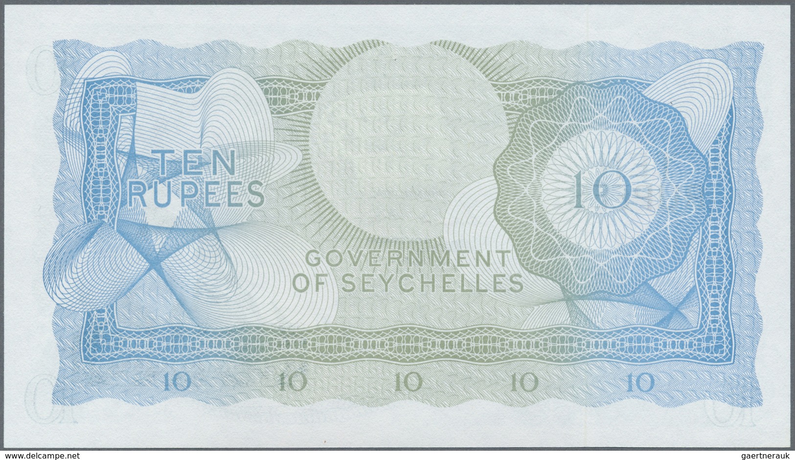 Seychelles / Seychellen: 10 Rupees January 1st 1974, P.15b In Perfect UNC Condition - Seychelles