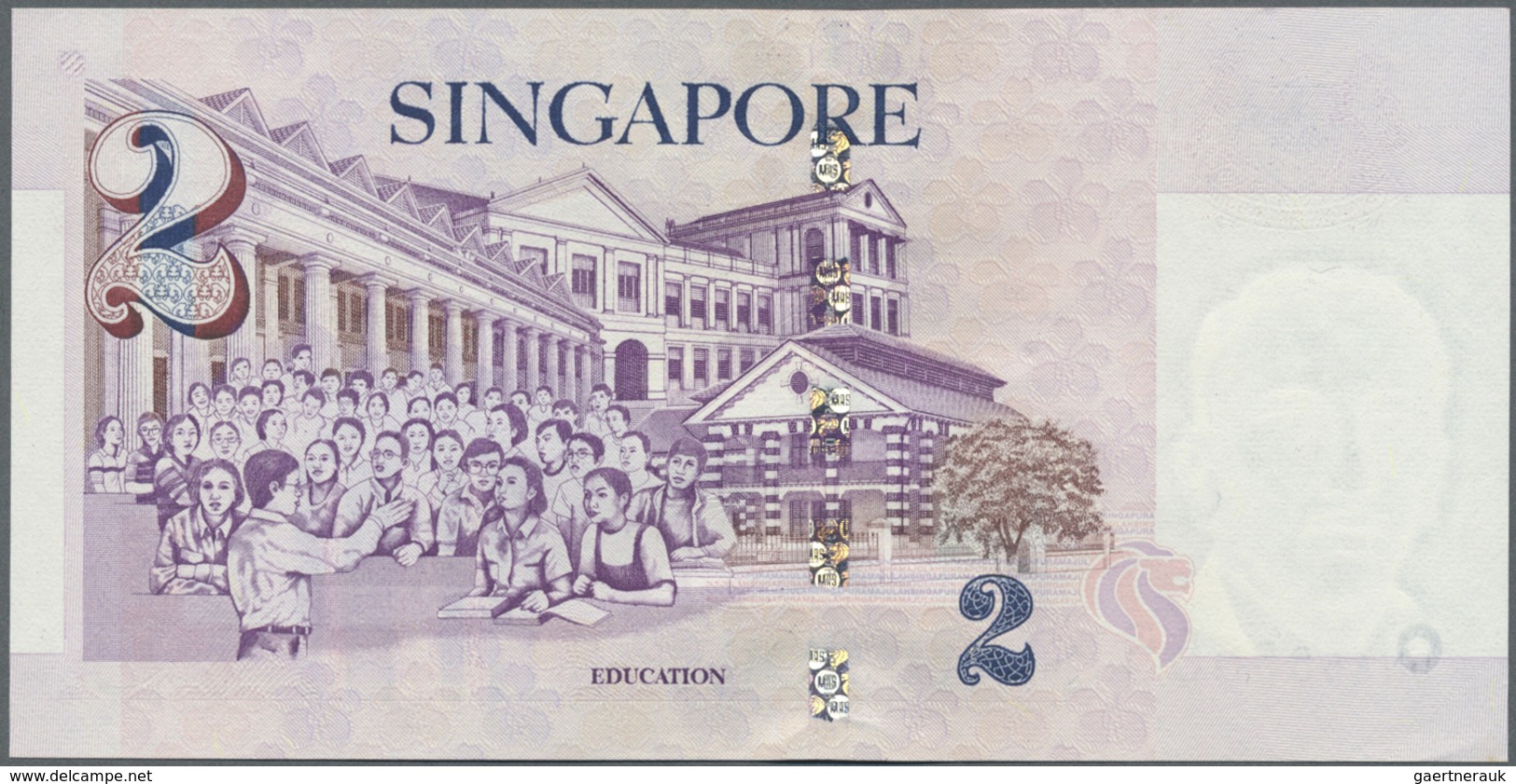 Singapore / Singapur: Set Os Two Notes 2 Dollars ND(1999) And 50 Dollars ND(1999), P.38 And 41, Both - Singapore