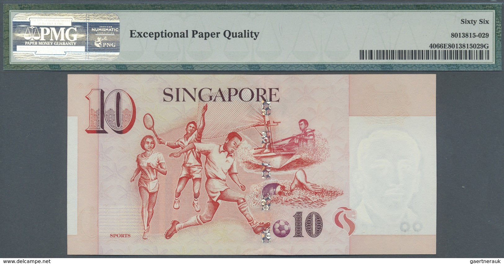 Singapore / Singapur: large and rare set of 10 pcs 10 Dollars ND(1999) P. 40, all with special numbe