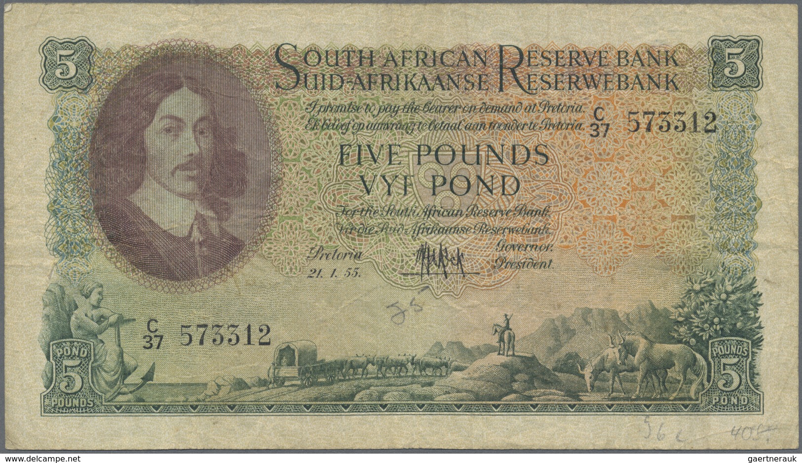 South Africa / Südafrika: Large Set Of 26 Banknotes 5 Pounds Containing 4x P. 96a (F) And 19x 5 Poun - South Africa