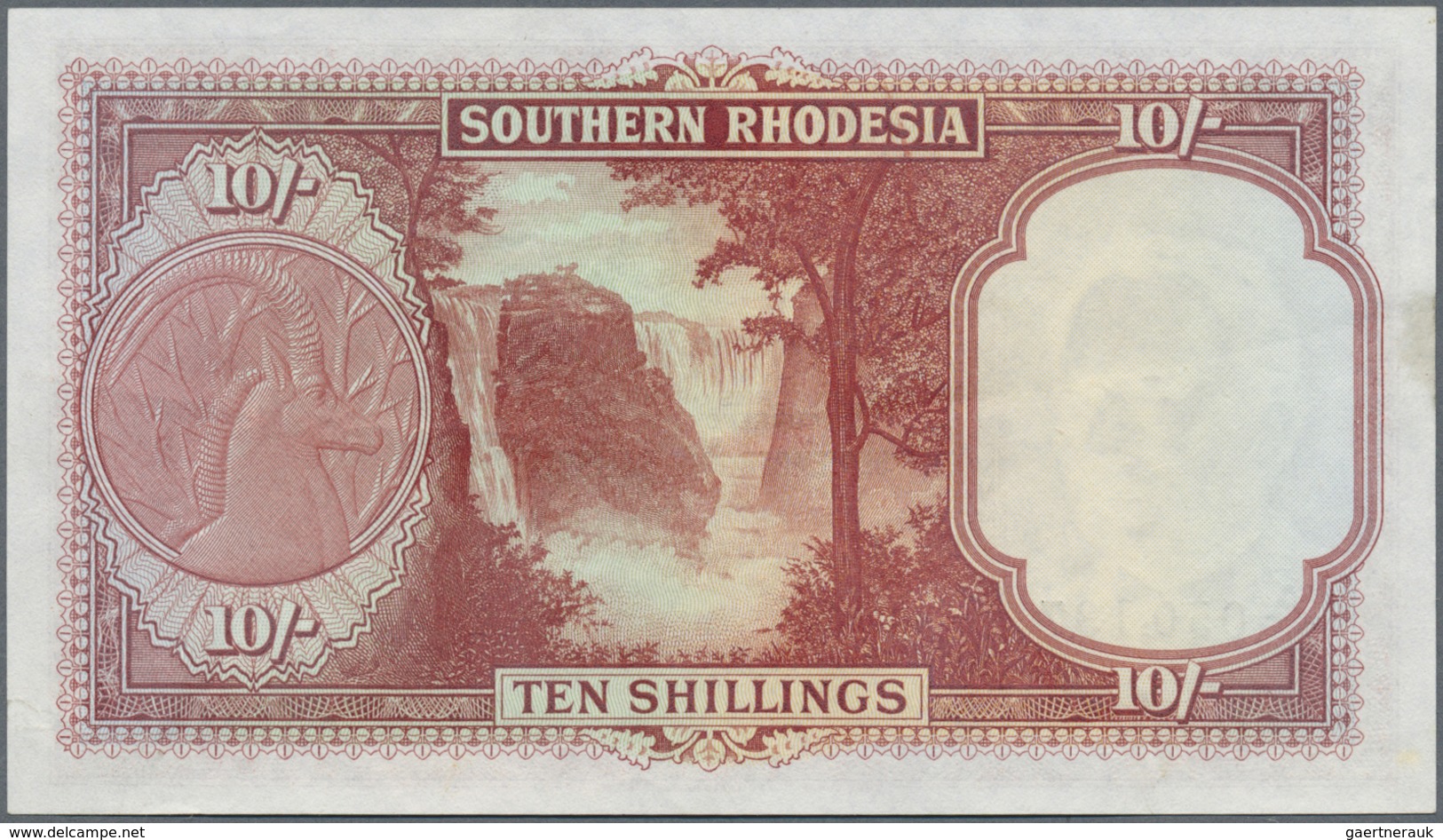 Southern Rhodesia / Süd-Rhodesien: 10 Shillings September 10th 1955, P.16, Excellent Condition With - Rhodesia