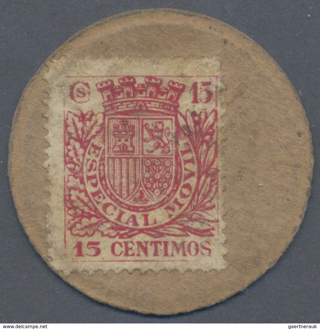 Spain / Spanien: Spain : 1938, civil war stamp money, 25 C. "Numeral" Serie, 25 C. "Portrait" Serie,