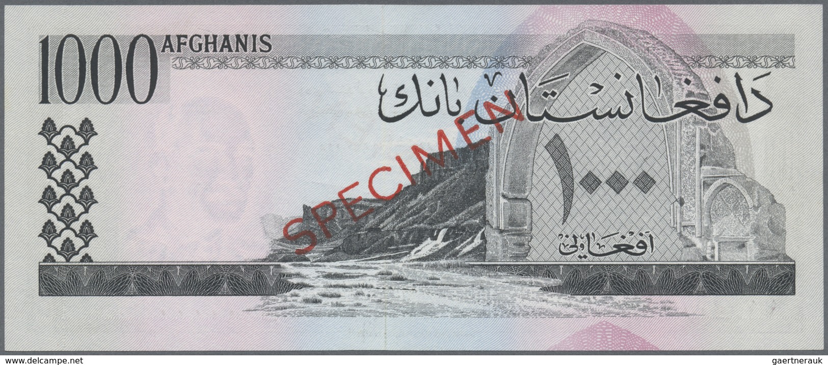 Afghanistan: 1000 Afghanis ND(1961) P. 42s In Condition: UNC. - Afghanistan
