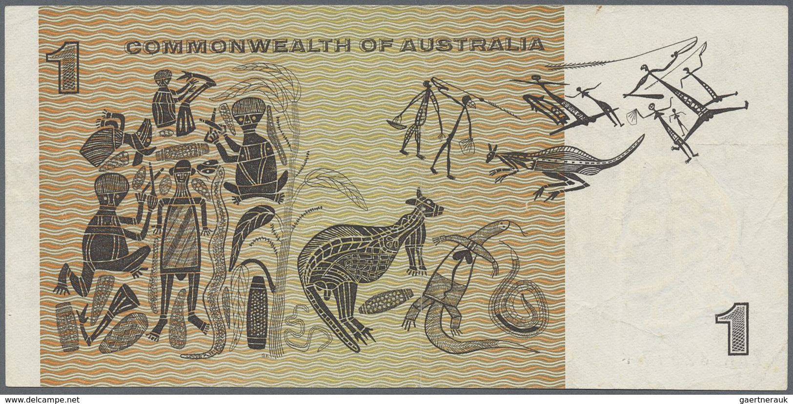 Australia / Australien: 1 Dollar ND(1966-72) Replacement Serial ZAK 82577* P. 37c, Rare Note As Repl - Other & Unclassified