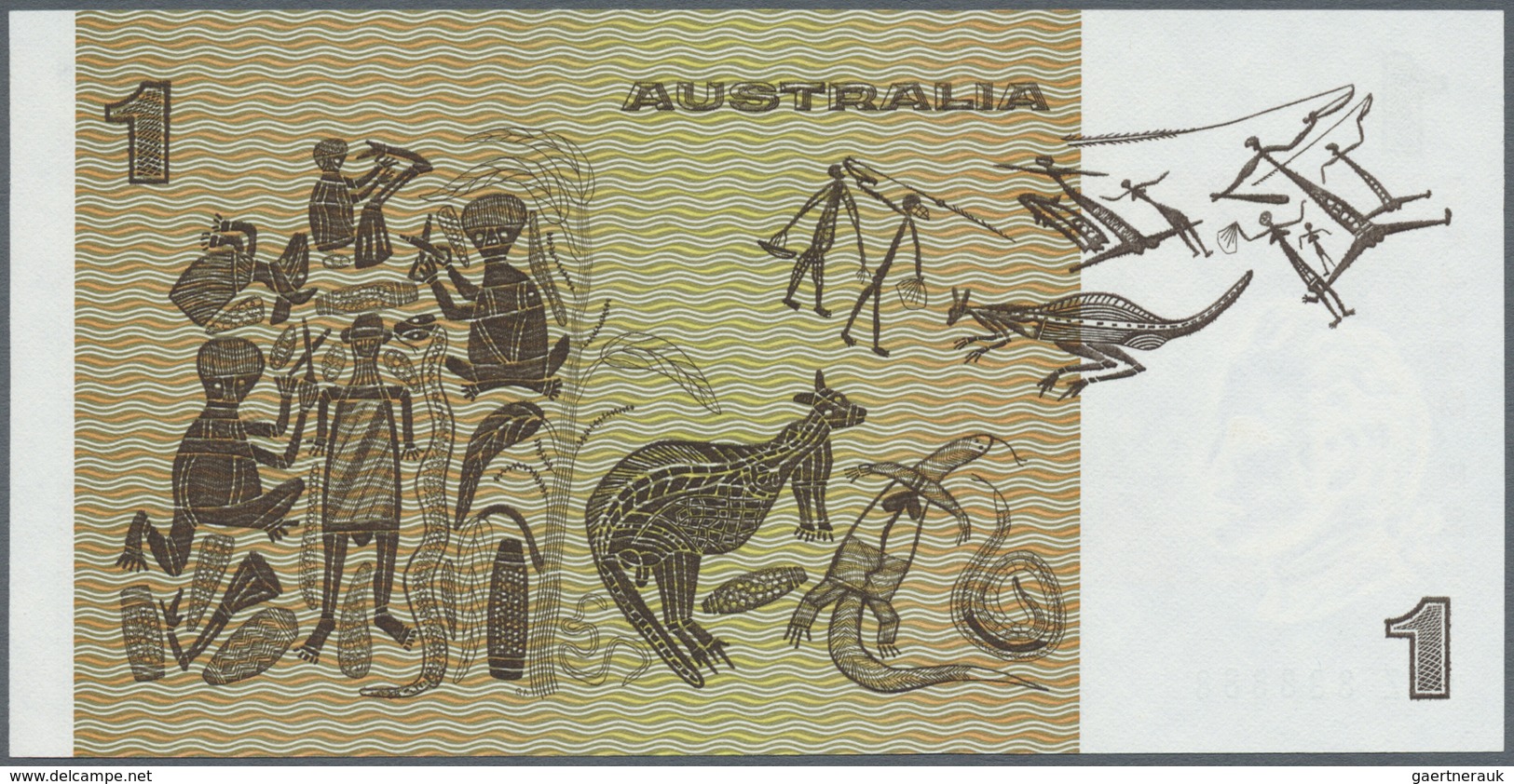Australia / Australien: 1 Dollar ND(1974-83), P.42b With Solid Number CZZ 888888 In UNC. Rare! - Other & Unclassified