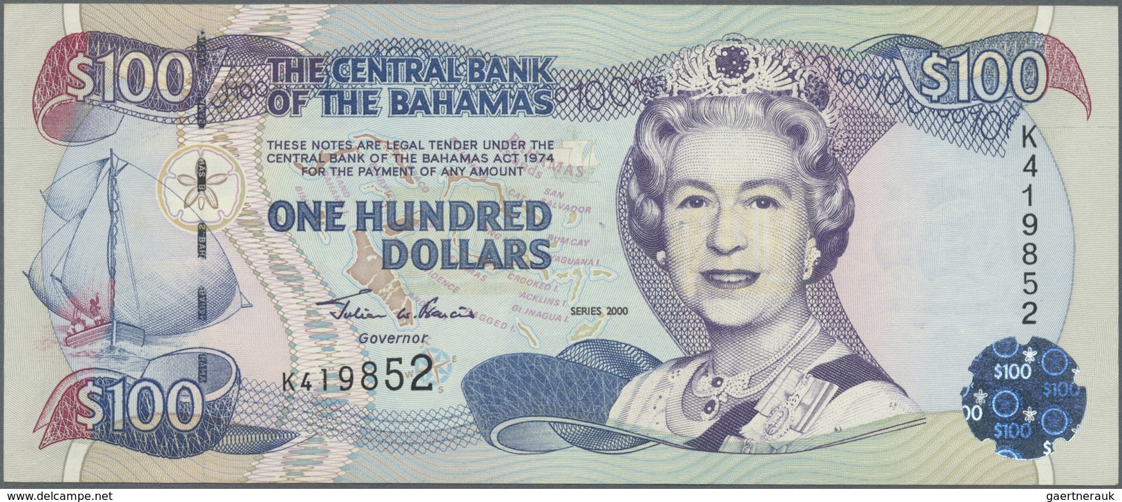 Bahamas: 100 Dollars 2000 P. 67 In Condition: UNC. - Bahamas