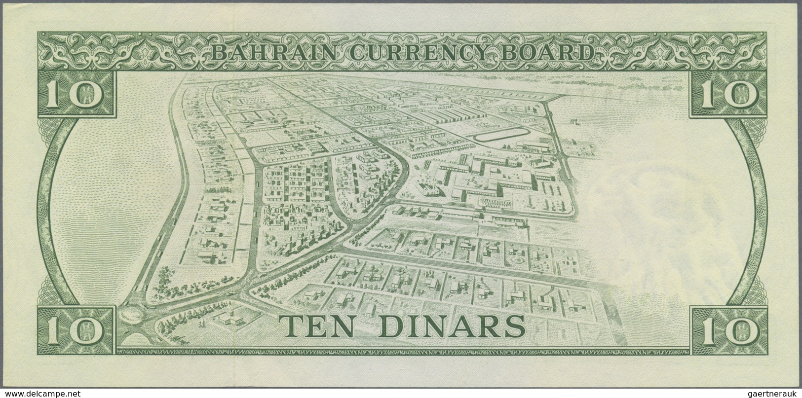 Bahrain: 10 Dinars L.1964, P.6 In UNC Rare! - Bahrain