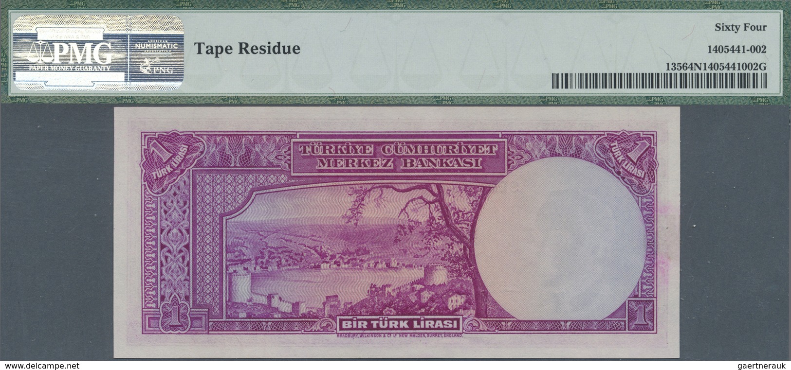 Turkey / Türkei: 1 Lira 1930, P.135 In Almost Perfect Condition With Tape Residue At Right Border On - Turquie