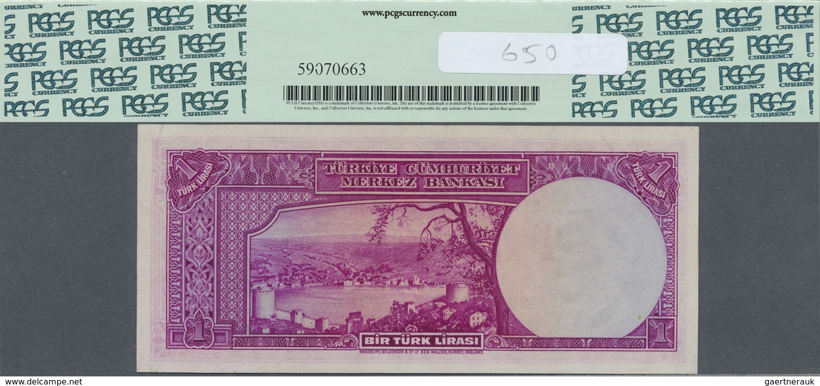 Turkey / Türkei: 1 Lira L.1930 (1940-44), P.135, Excellent Condition With A Few Minor Spots On Back, - Turkije