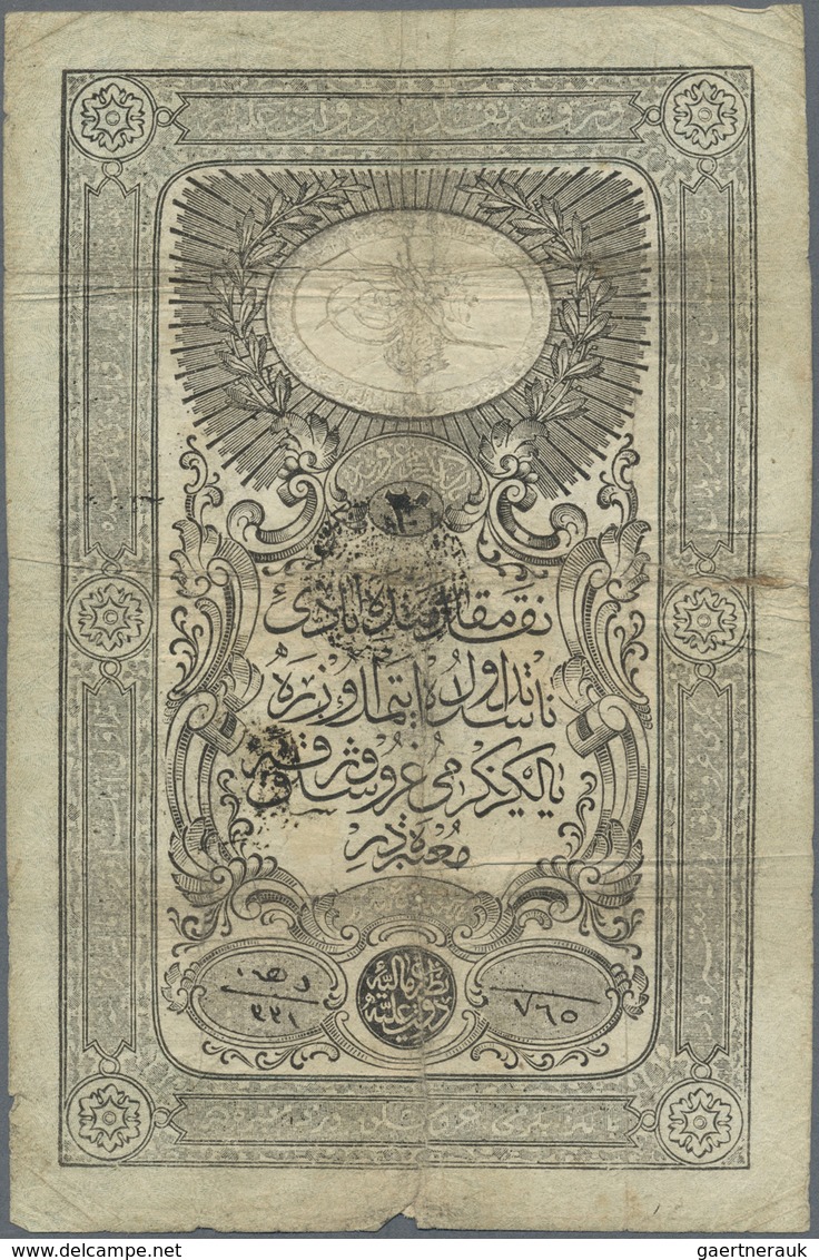 Turkey / Türkei: 20 Kurush ND(1850-51) 7th Emmision, 1st Issue, Sign. Mehmed Halid, Handwritten Sign - Turchia