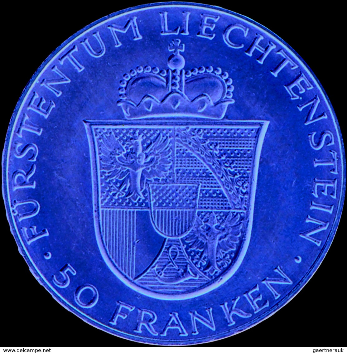 Liechtenstein - Anlagegold: Franz Josef II. 1938-1989: 50 Franken 1956; Gold 900/1000; 11,29 G; Divo - Liechtenstein