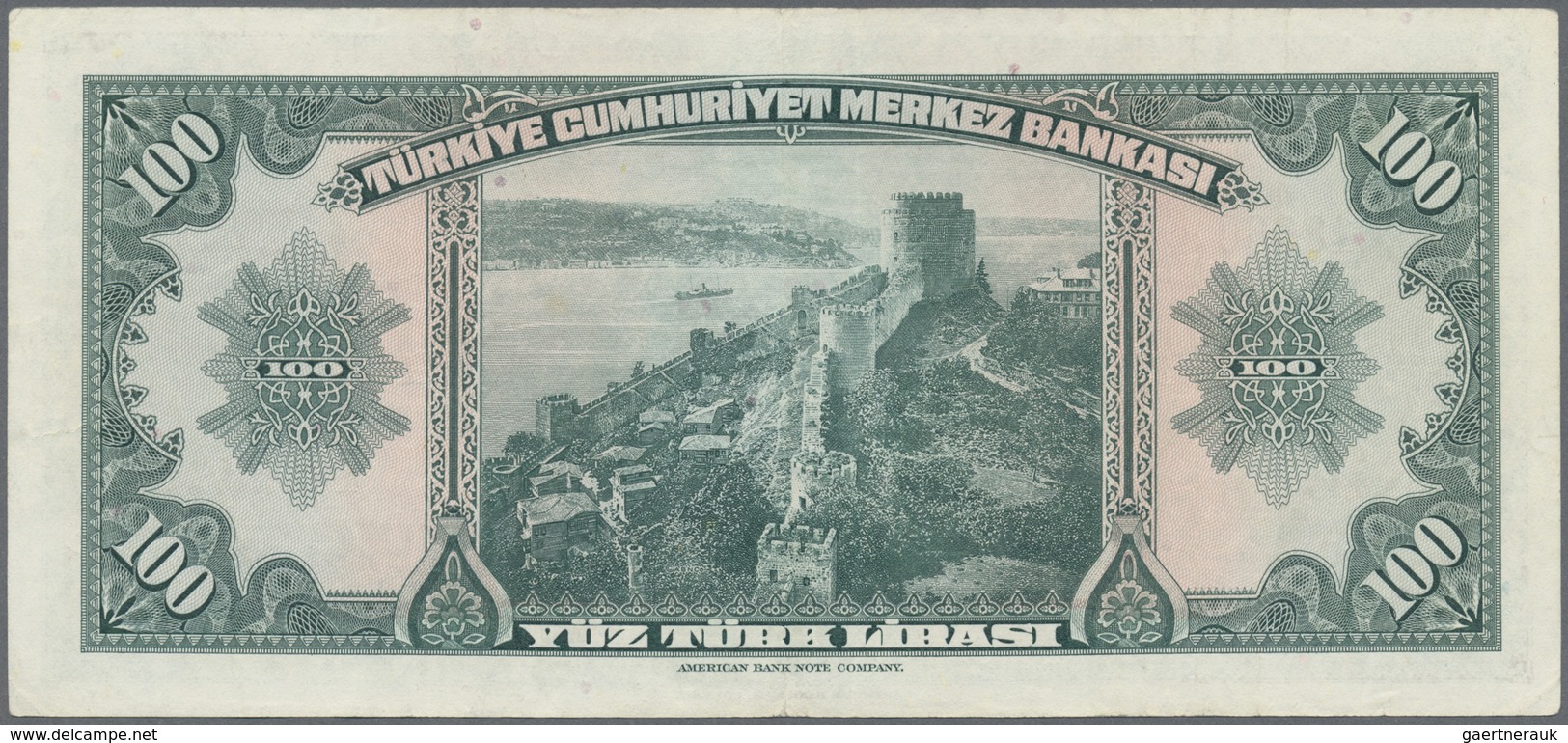 Turkey / Türkei: 100 Lirasi L. 1930 (1947-1948) "İnönü" - 4th Issue, P.149, Highly Rare Note In Grea - Turkey