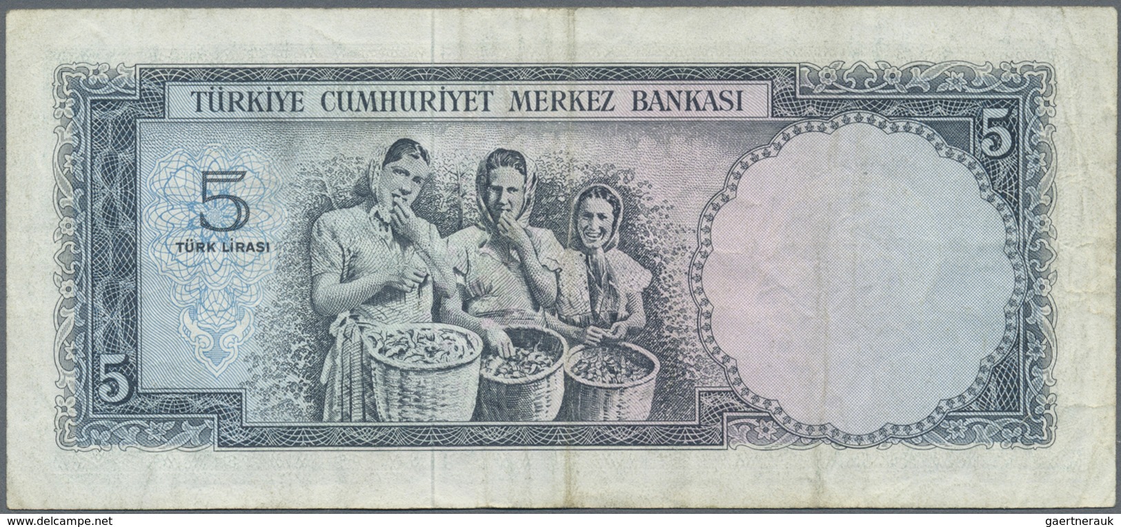 Turkey / Türkei: Pair With 5 Lira L. 1930 (1951-1965) P.174 In VF And 10 Lira L. 1930 (1951-1961) P. - Turchia