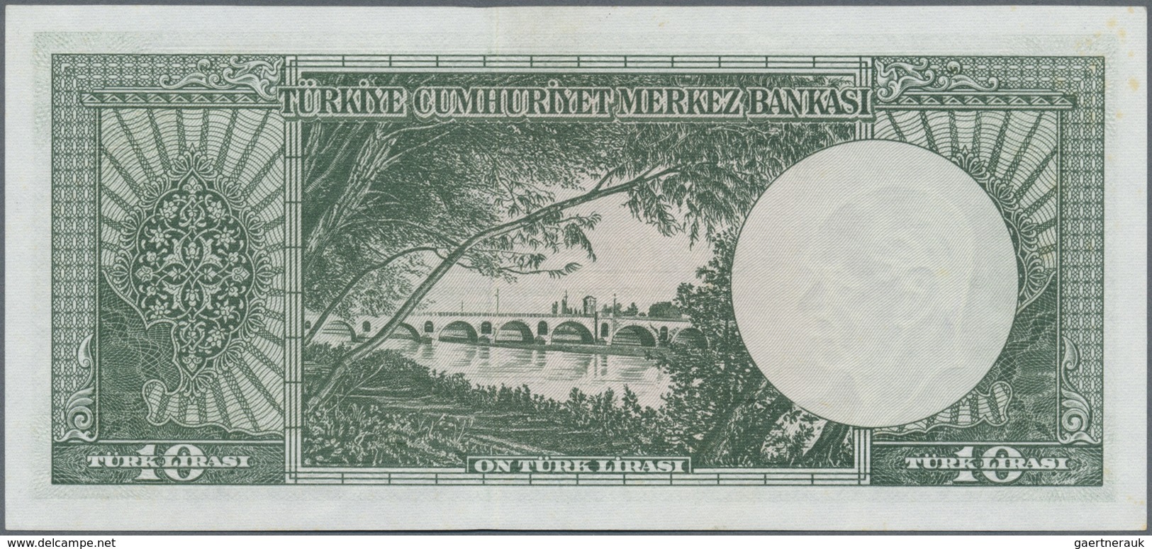 Turkey / Türkei: 10 Lira L. 1930 (1951-1961), P.161 In Perfect UNC Condition - Turkey