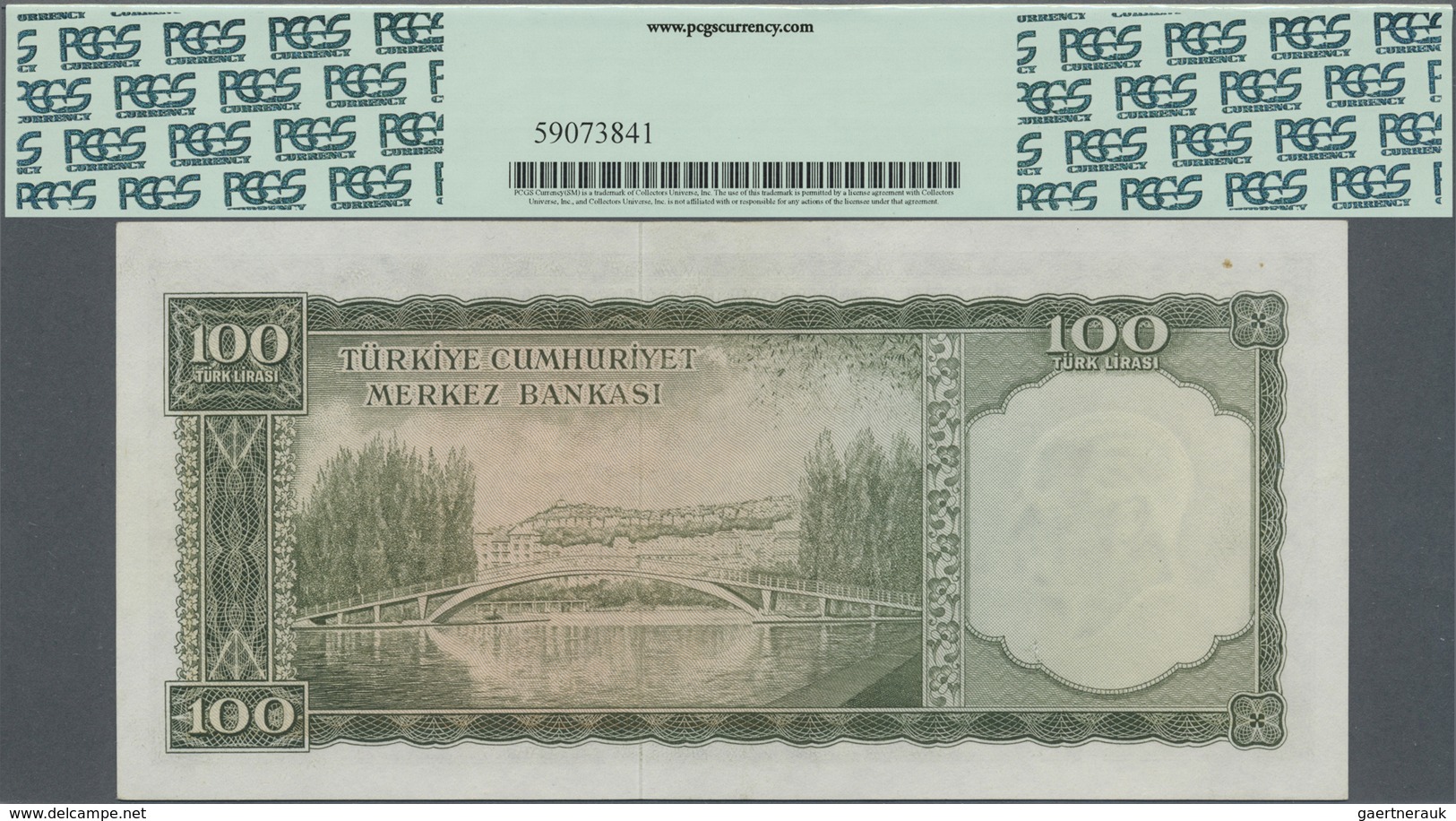 Turkey / Türkei: 100 Lira L.1930 (1951-61), P.169a, Excellent Condition With A Few Minor Spots At Up - Turchia