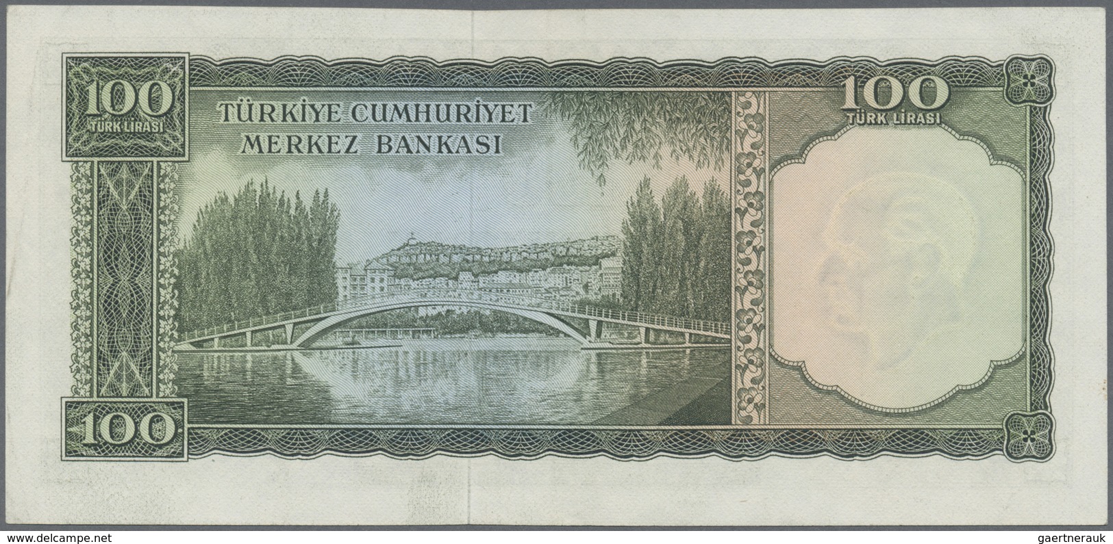 Turkey / Türkei: Pair With 100 Lirasi L. 1930 (1951-1965) "Atatürk" - 5th Issue P.177 (F) And 100 Li - Turquie