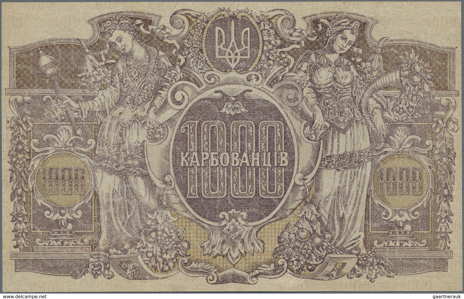 Ukraina / Ukraine: 1000 Karbovanez ND(1918) P. 40a, In Condition: UNC. - Ukraine