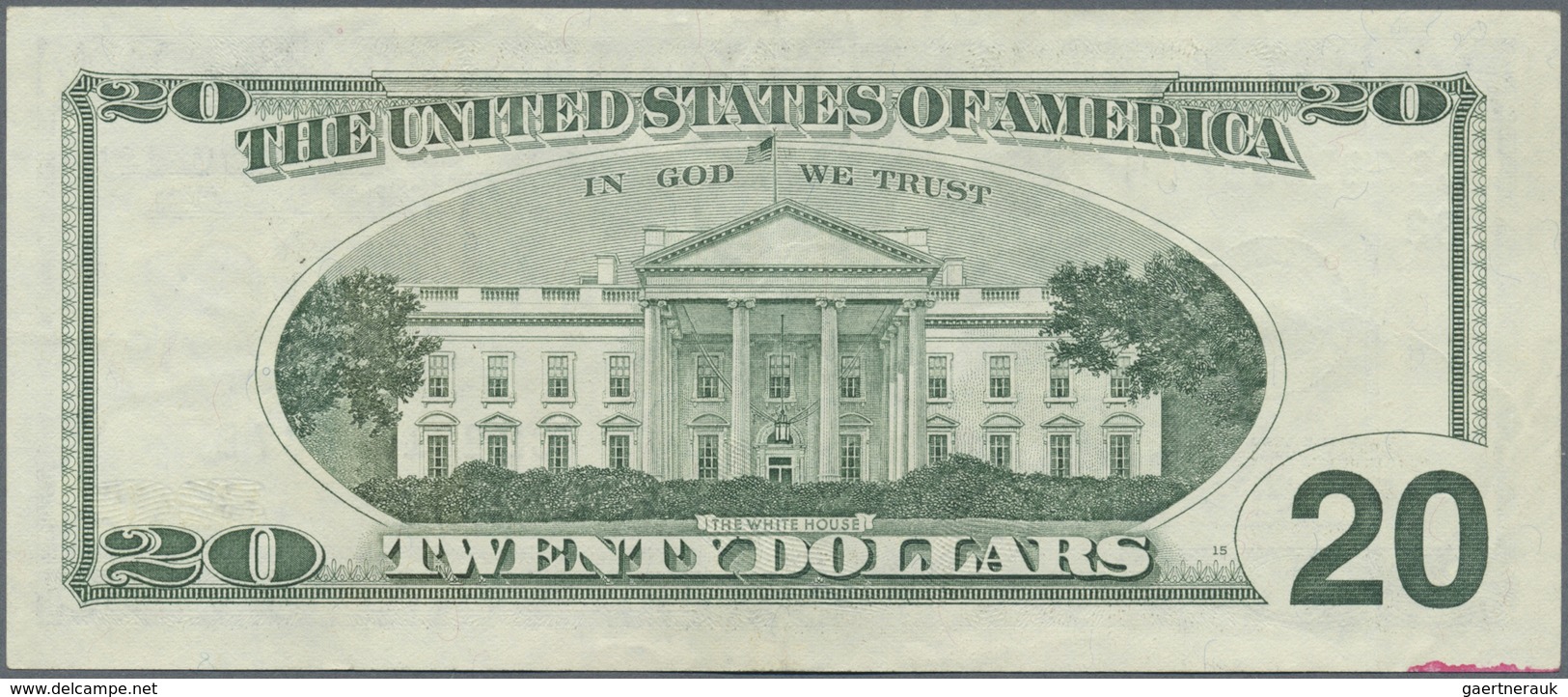 United States Of America: 20 Dollars Series 2001 With Signature Marin & O'Neill, P.512 Misprint, The - Autres & Non Classés