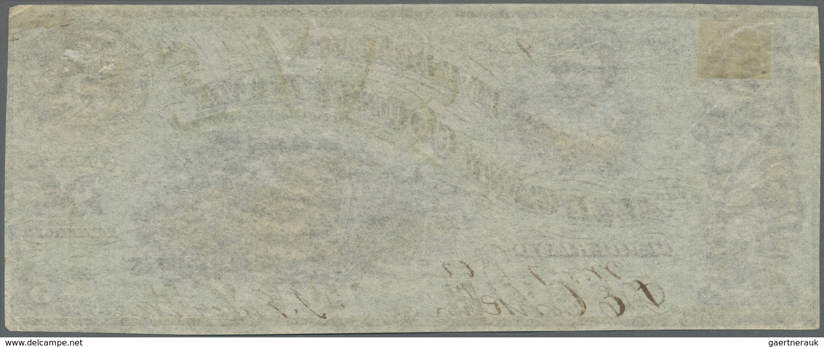 United States Of America: Maryland, Allegany County Bank 5 Dollars 1862, P.NL, Soft Vertical Bend At - Autres & Non Classés