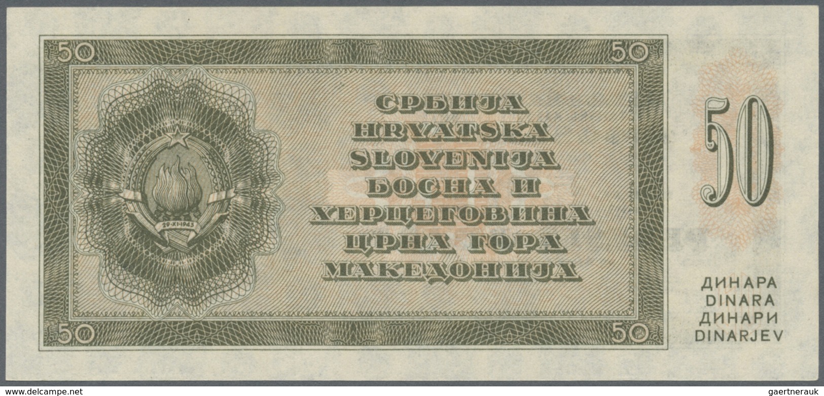 Yugoslavia / Jugoslavien: 50 Dinara 1950, P.67u (not Issued) In Perfect UNC Condition - Jugoslavia
