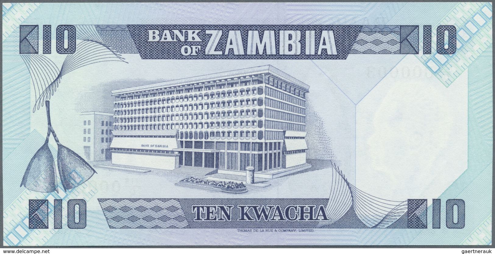 Zambia / Sambia: Set Of 2 CONSECUTIVE Notes 10 Kwacha ND(1980-88) P. 26 With Interesting Low Serial - Zambia