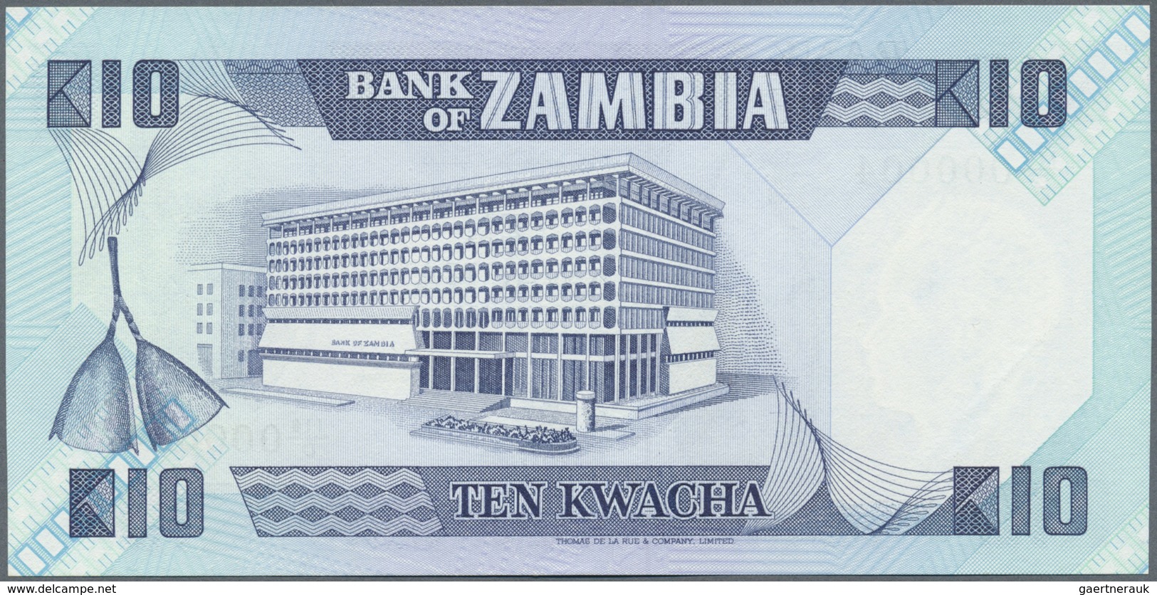 Zambia / Sambia: Set Of 2 CONSECUTIVE Notes 10 Kwacha ND(1980-88) P. 26 With Interesting Low Serial - Zambia