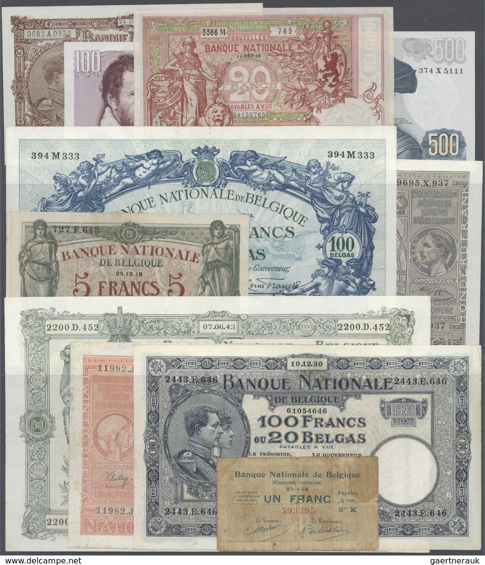 Belgium / Belgien: Large Dealers Lot Of About 550 Banknotes Containing P. 67, 71, 74, 75, 78, 81, 92 - [ 1] …-1830 : Avant Indépendance