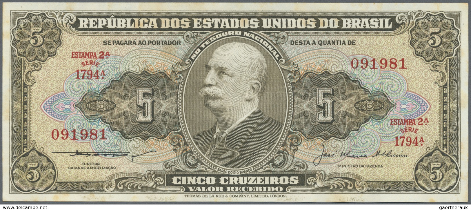 Brazil / Brasilien: 1953/1981 (ca.), Ex Pick 150-205, Quantity Lot With 744 Banknotes In Good To Mix - Brasile