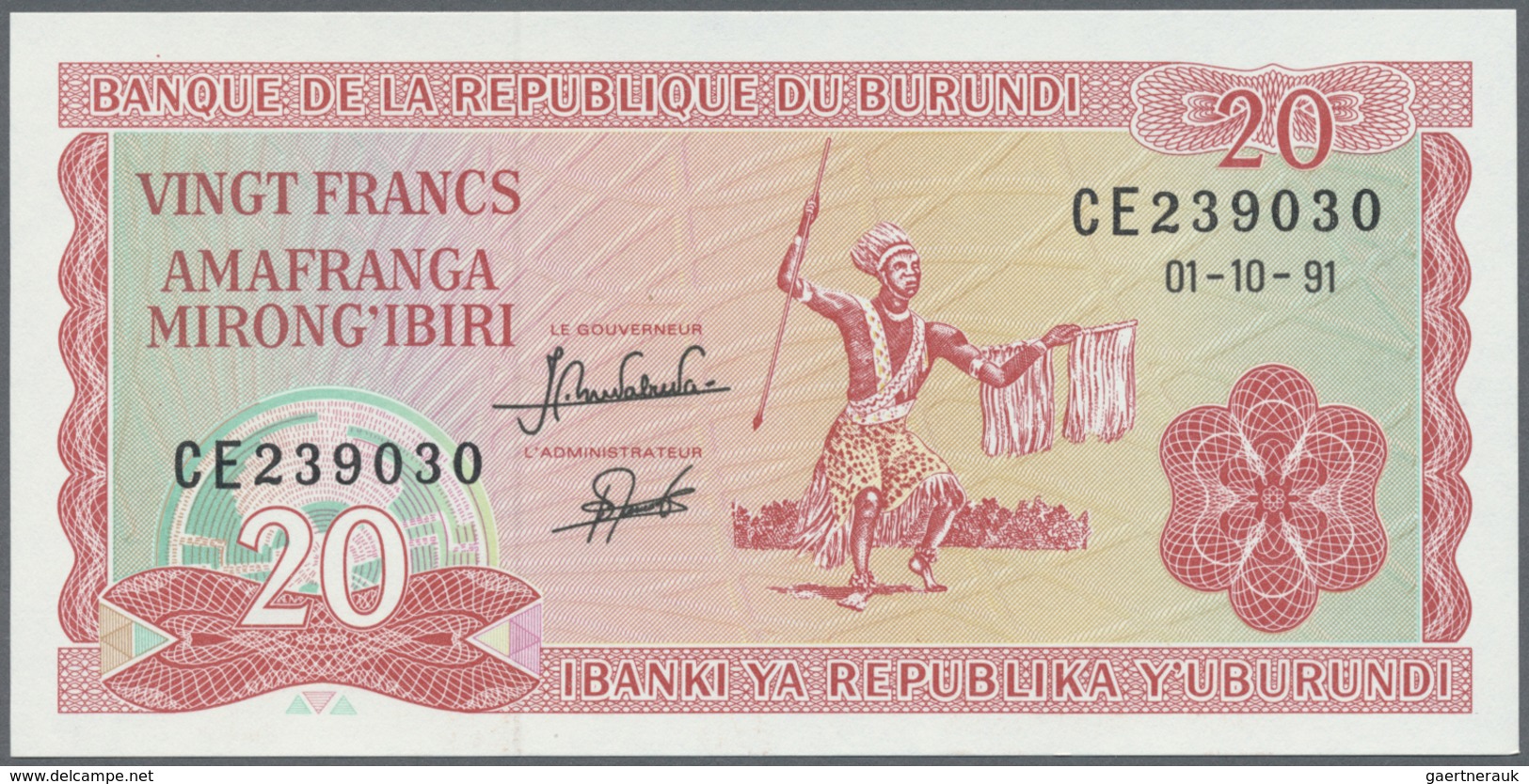 Burundi: 1975/2007 (ca.), Ex Pick 27-36, Quantity Lot With 733 Banknotes In Good To Mixed Quality, S - Burundi