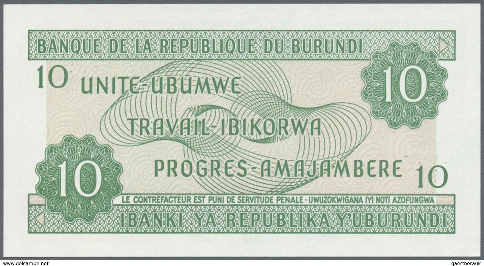 Burundi: 1975/2007 (ca.), Ex Pick 27-36, Quantity Lot With 733 Banknotes In Good To Mixed Quality, S - Burundi