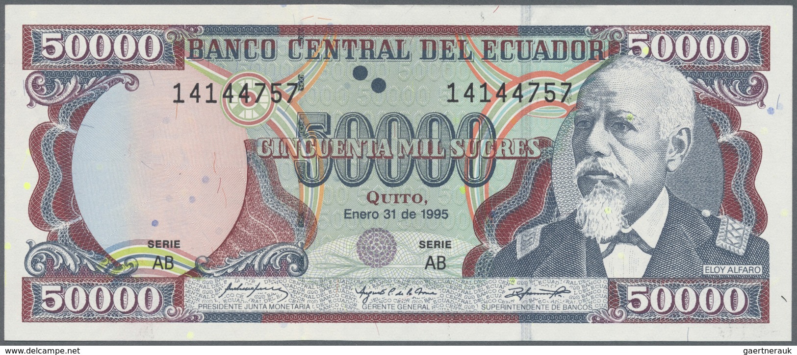 Ecuador: 1964/1999 (ca.), Lot With 485 Banknotes, Some In Quantity, In Good To Mixed Quality, Sorted - Ecuador