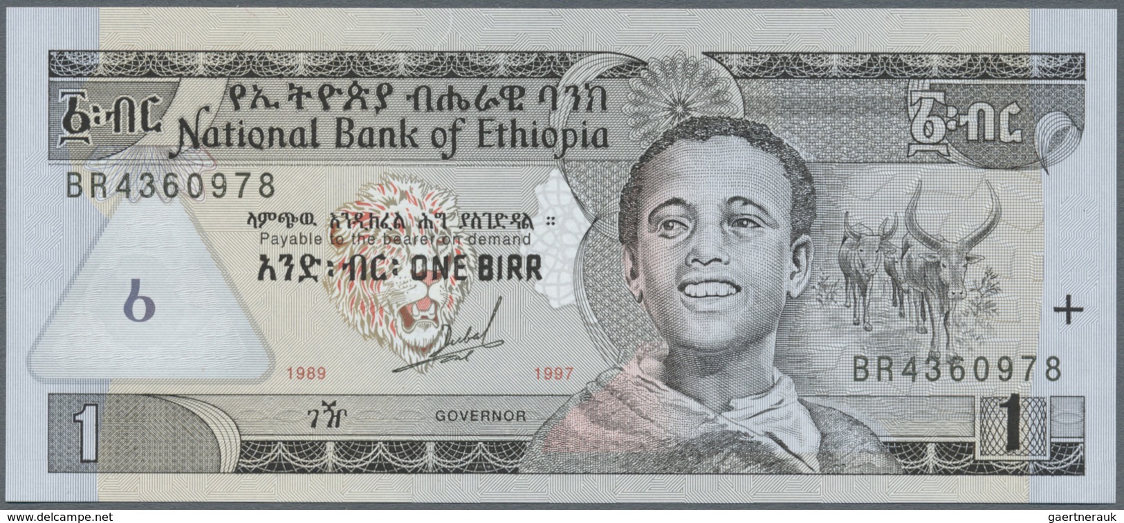 Ethiopia / Äthiopien: 1969/1997 (ca.), Ex Pick 30-46, Quantity Lot With 277 Banknotes In Good To Mix - Ethiopia