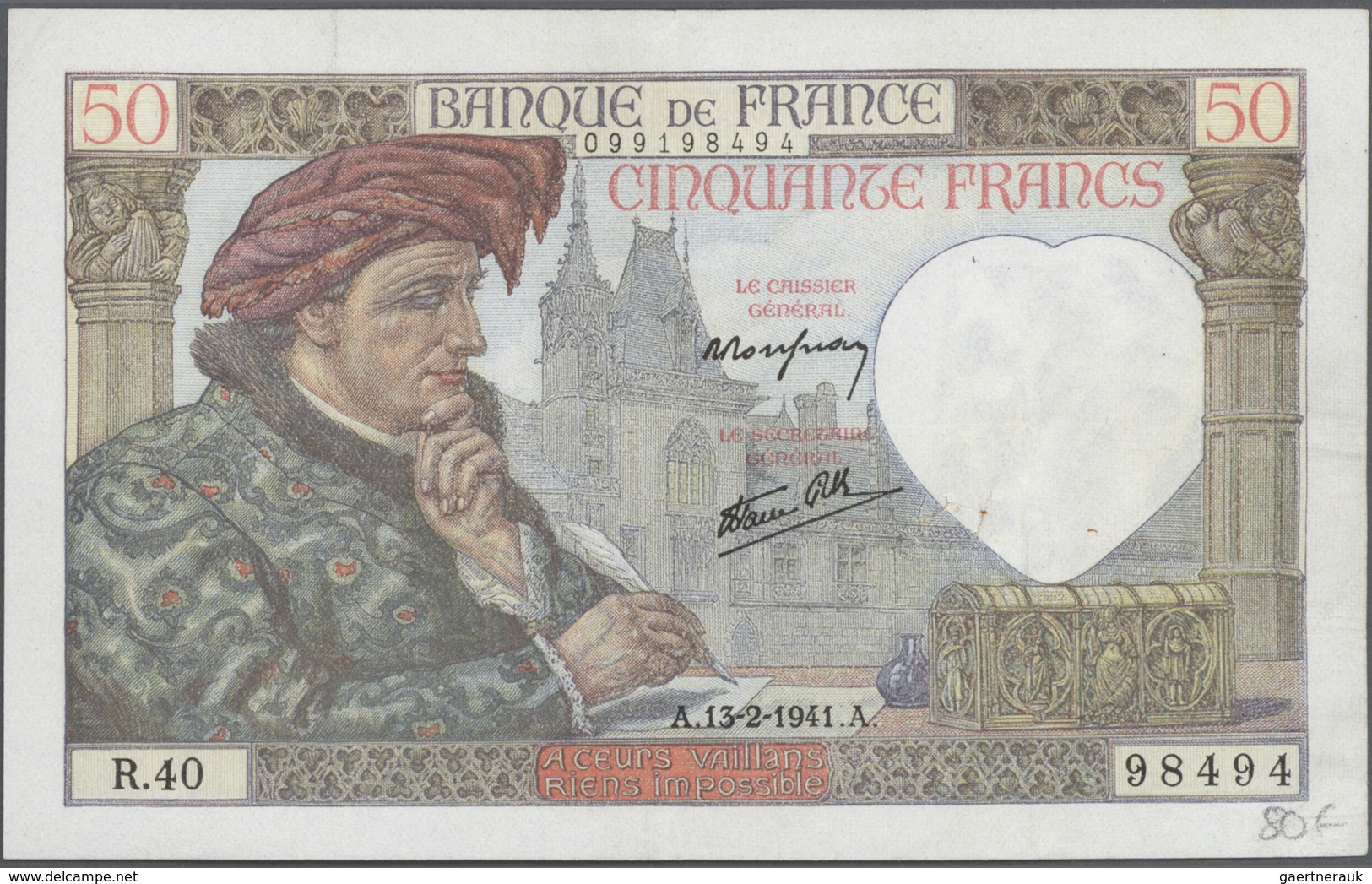 France / Frankreich: very big lot of about 2000 banknotes containing 12x 100 Francs P. 71, 31x 100 F