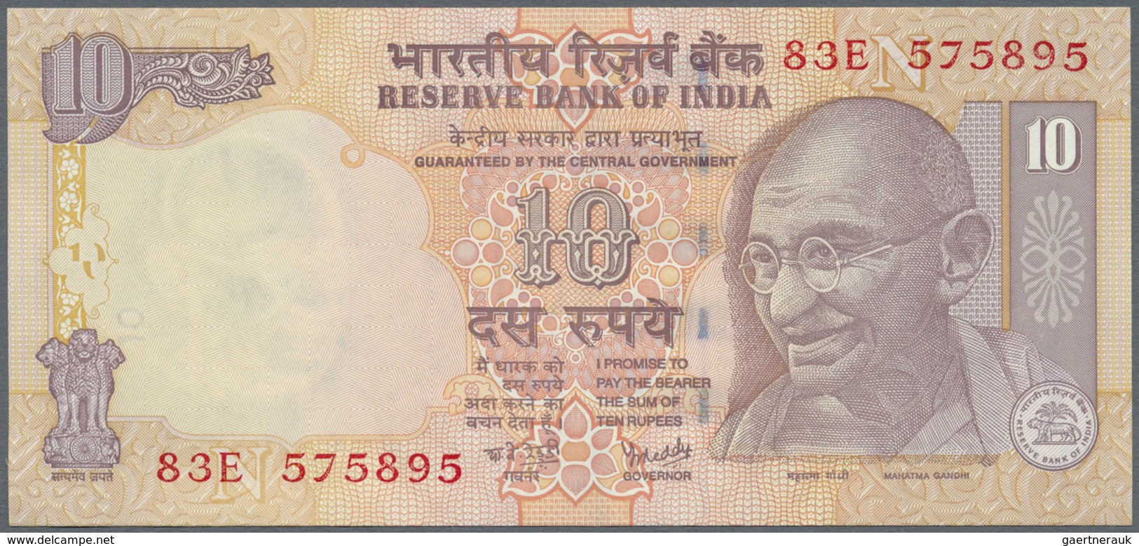 India / Indien: 1957/2005 (ca.), Ex Pick 66-95, Quantity Lot With 1110 Banknotes In Good To Mixed Qu - India