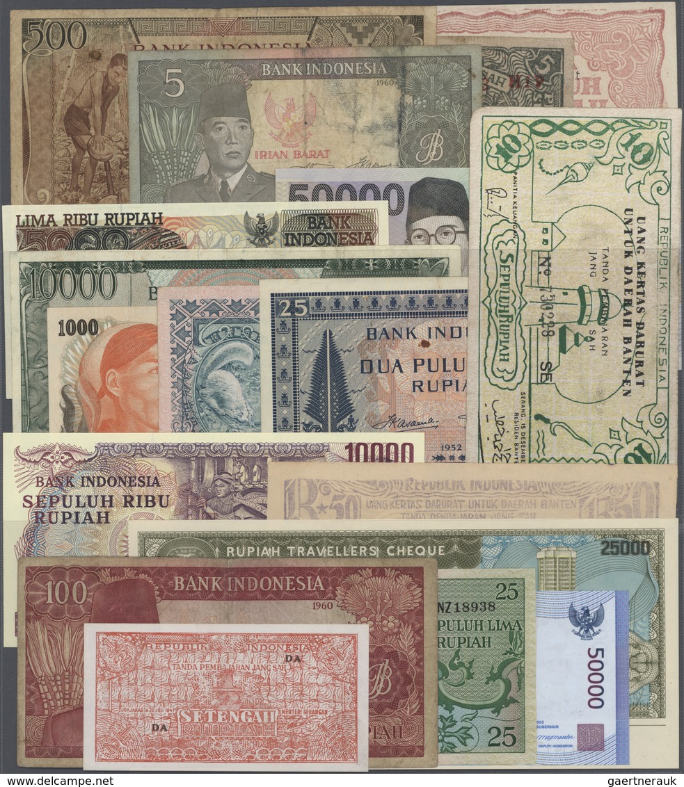 Indonesia / Indonesien: Large Dealers Lot Of Abot 800 Banknotes Containing The Following Pick Number - Indonesia