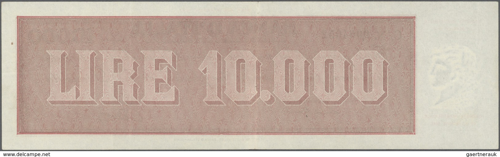 Italy / Italien: 10.000 Lire 1948 P. 87a, Bi821, Probably Pressed, But Still Strong Paper And Nice C - Other & Unclassified