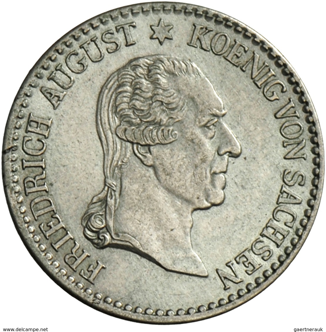 Sachsen: Friedrich August I. 1806-1827: 1/6 Taler 1827, Auf Seinen Tod, AKS 57, Jaeger 43, Min. Just - Altri & Non Classificati