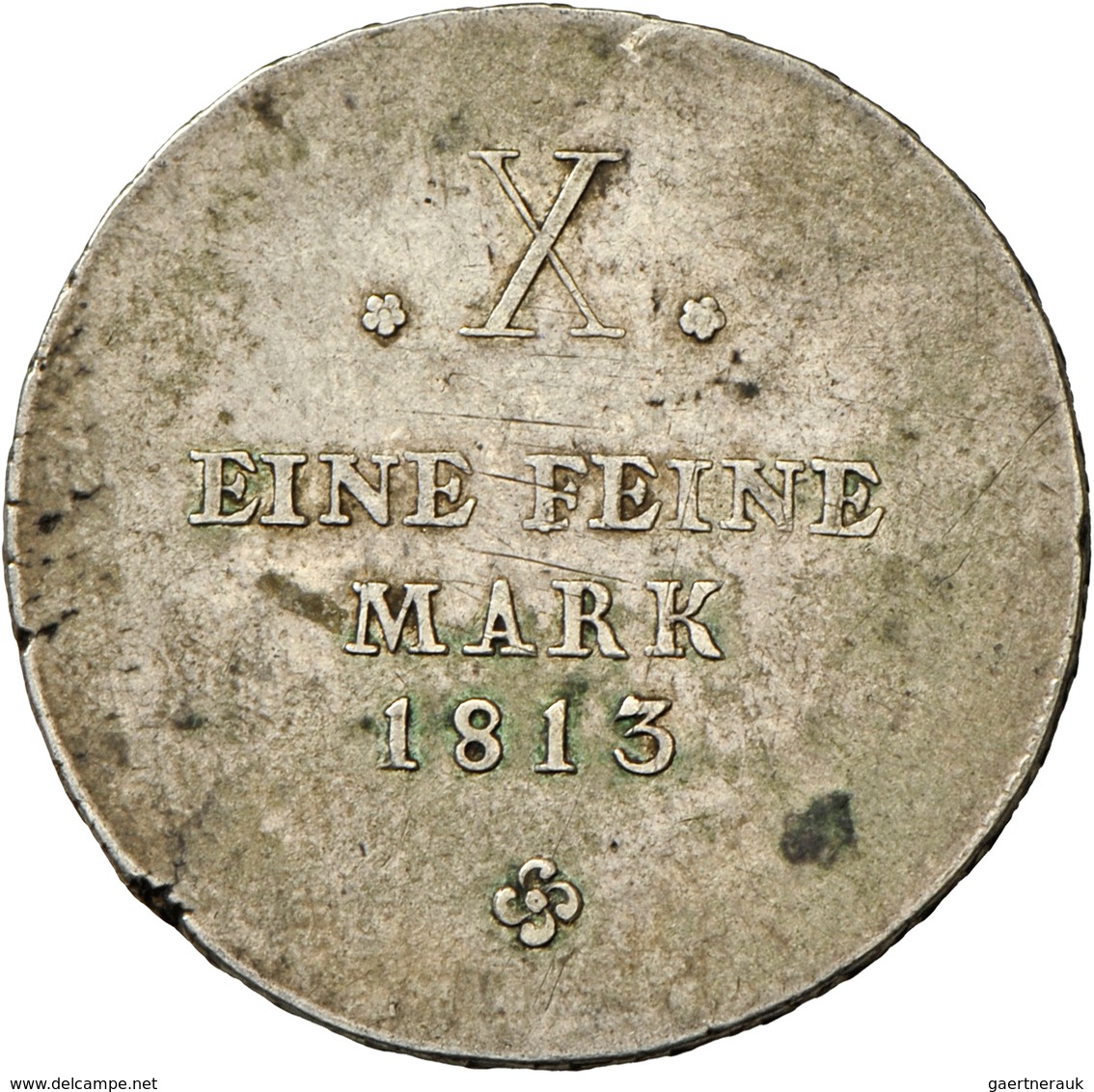 Sachsen-Weimar-Eisenach: Carl August (1775-1828): Taler (X Eine Feine Mark) 1813, Davenport 842, AKS - Autres & Non Classés