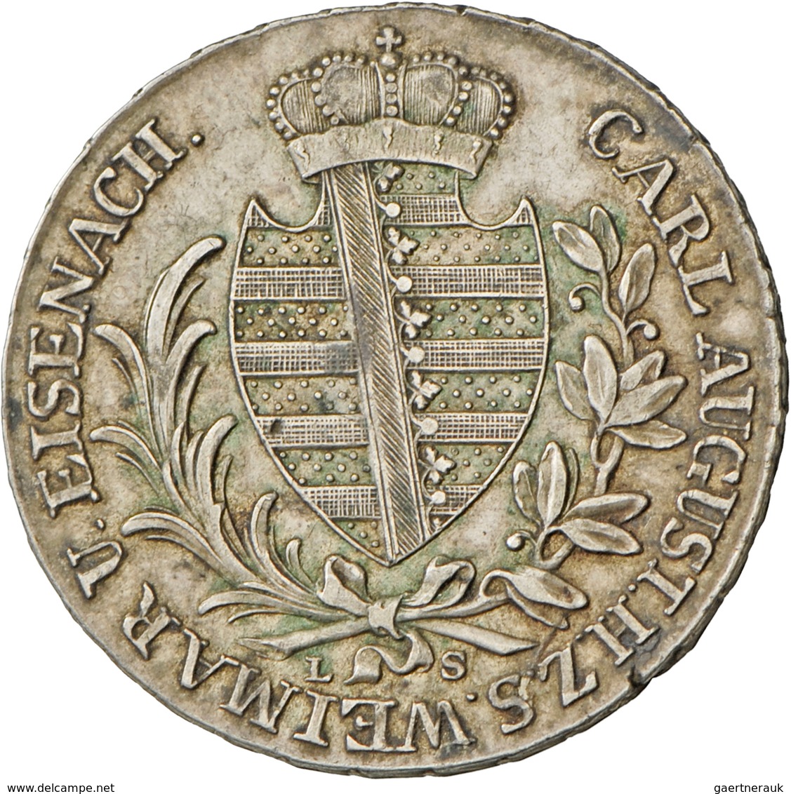Sachsen-Weimar-Eisenach: Carl August (1775-1828): Taler (X Eine Feine Mark) 1813, Davenport 842, AKS - Other & Unclassified