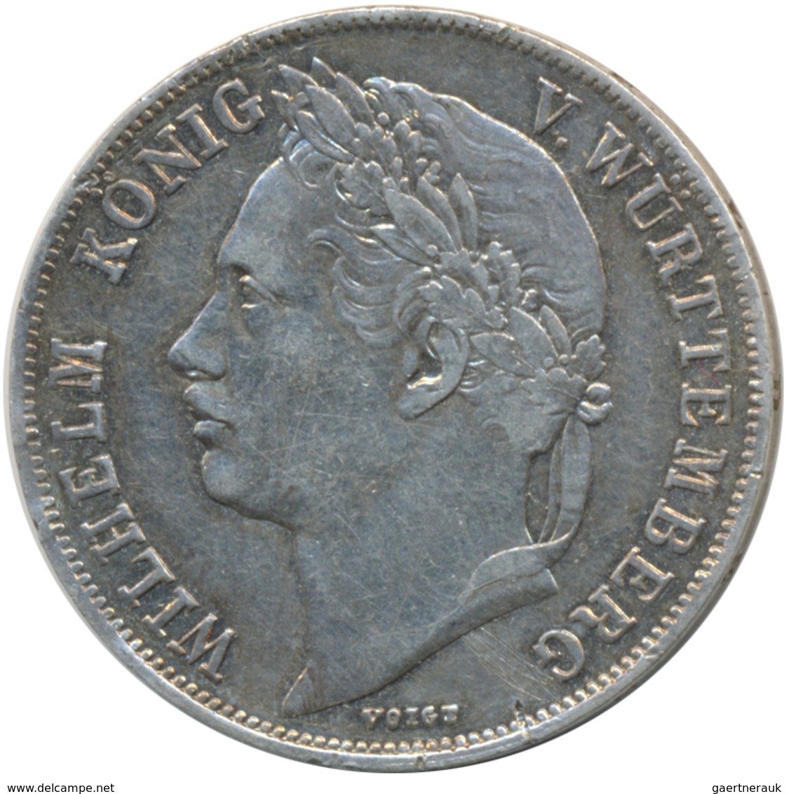 Württemberg: Wilhelm I. 1816-1864: 1 Gulden 1841, Regierungsjubiläum, Jaeger 74, AKS 123, Klein/Raff - Autres & Non Classés