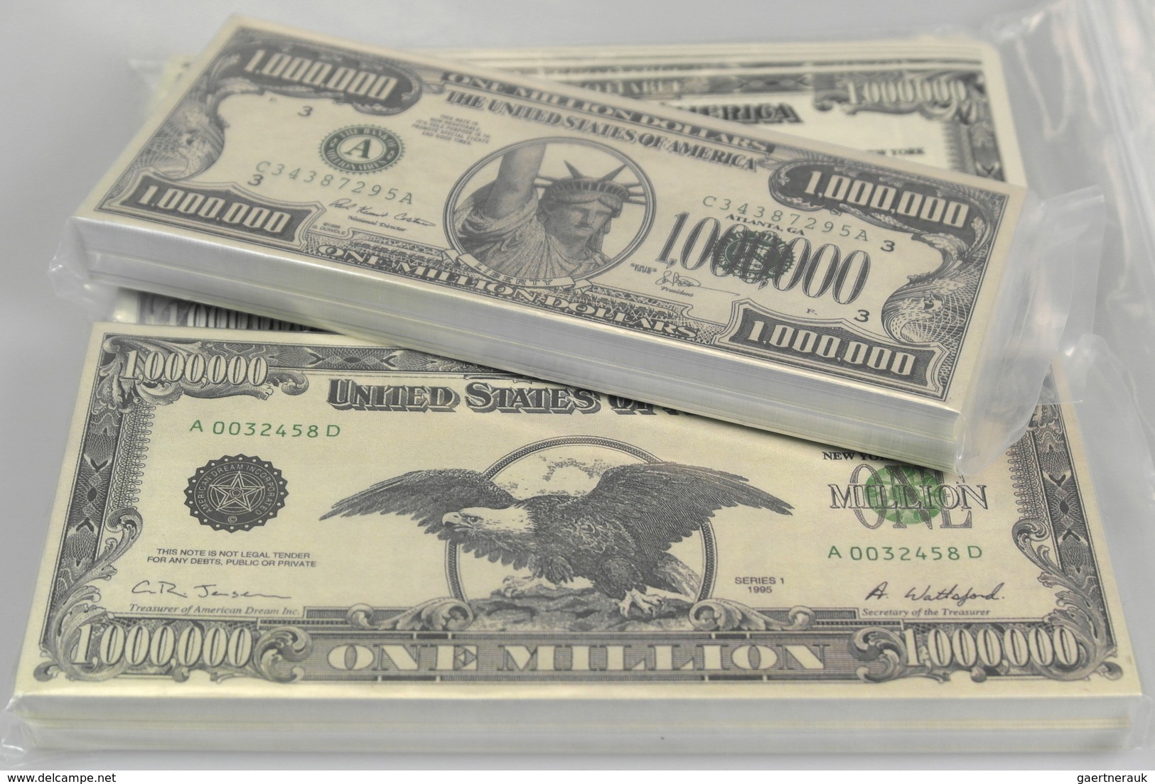 United States Of America: Set With 3 Bundles Fantasy Notes With 100 Notes Each Bundle, Containg 1 Bu - Other & Unclassified