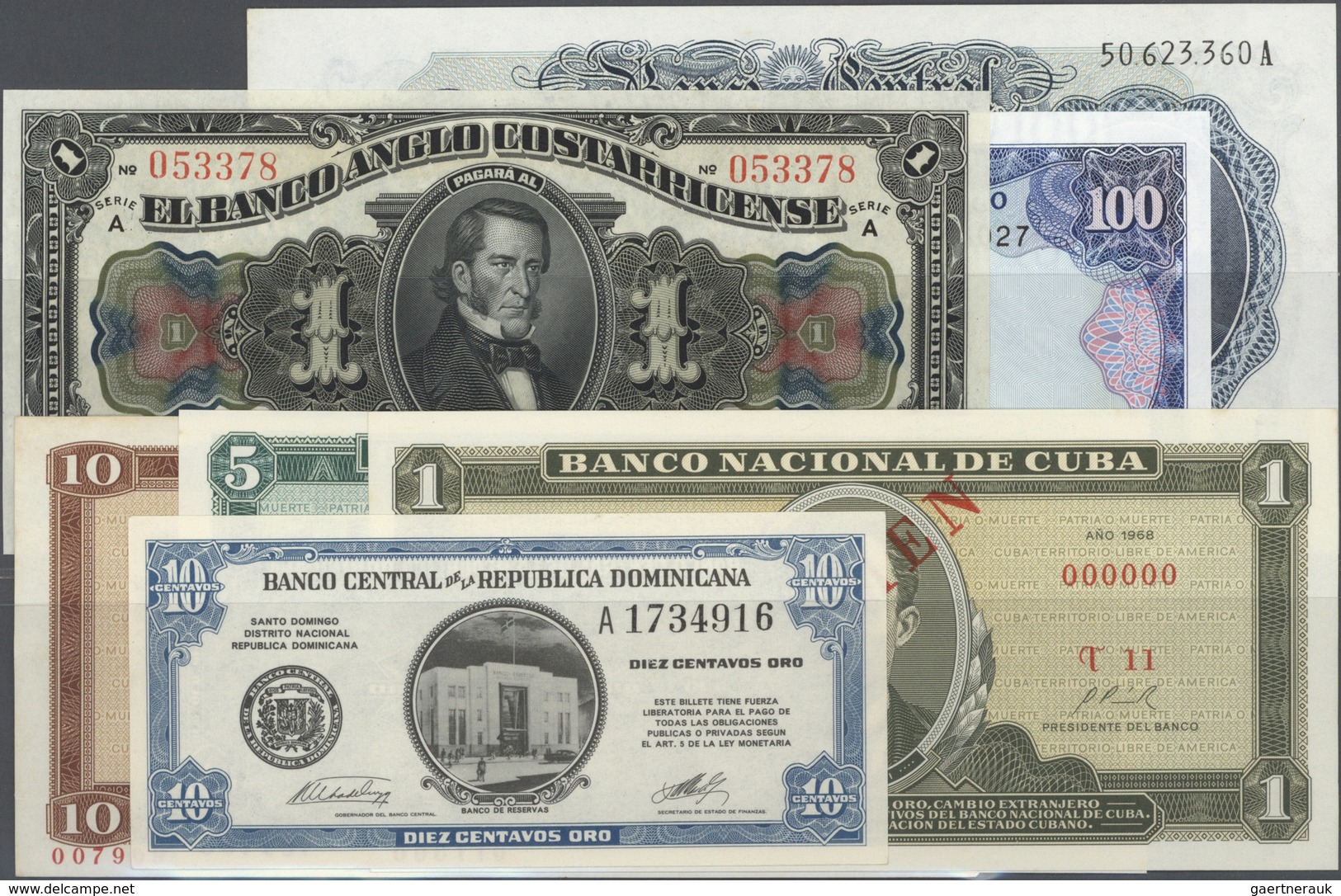 Alle Welt: Huge Collection With 278 Banknotes North- And South America Comprising Several Better Not - Autres & Non Classés