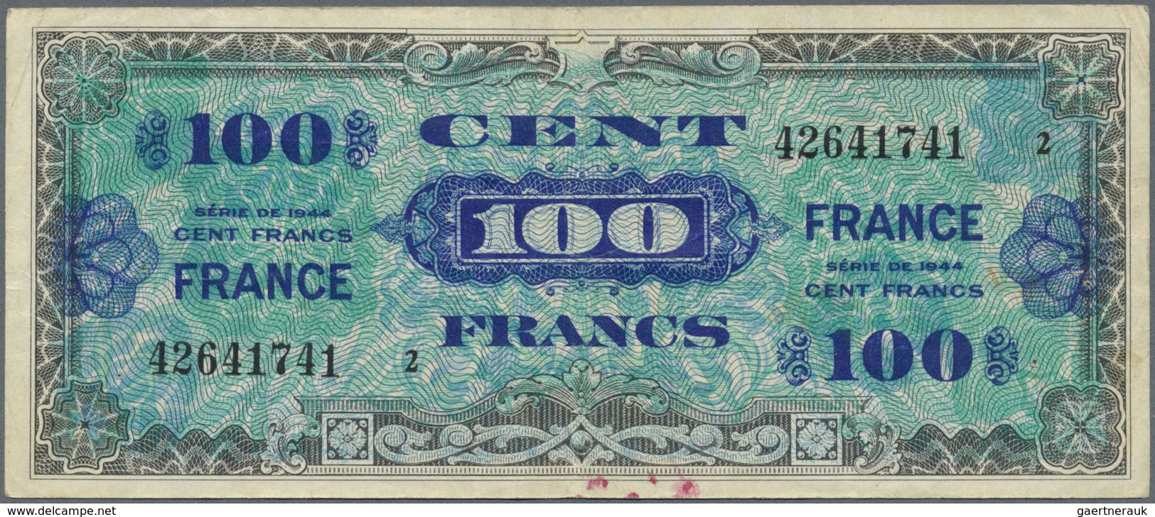 Alle Welt: Lot with 204 Banknotes from all over the world including France 50 and 100 Francs 1944, 5