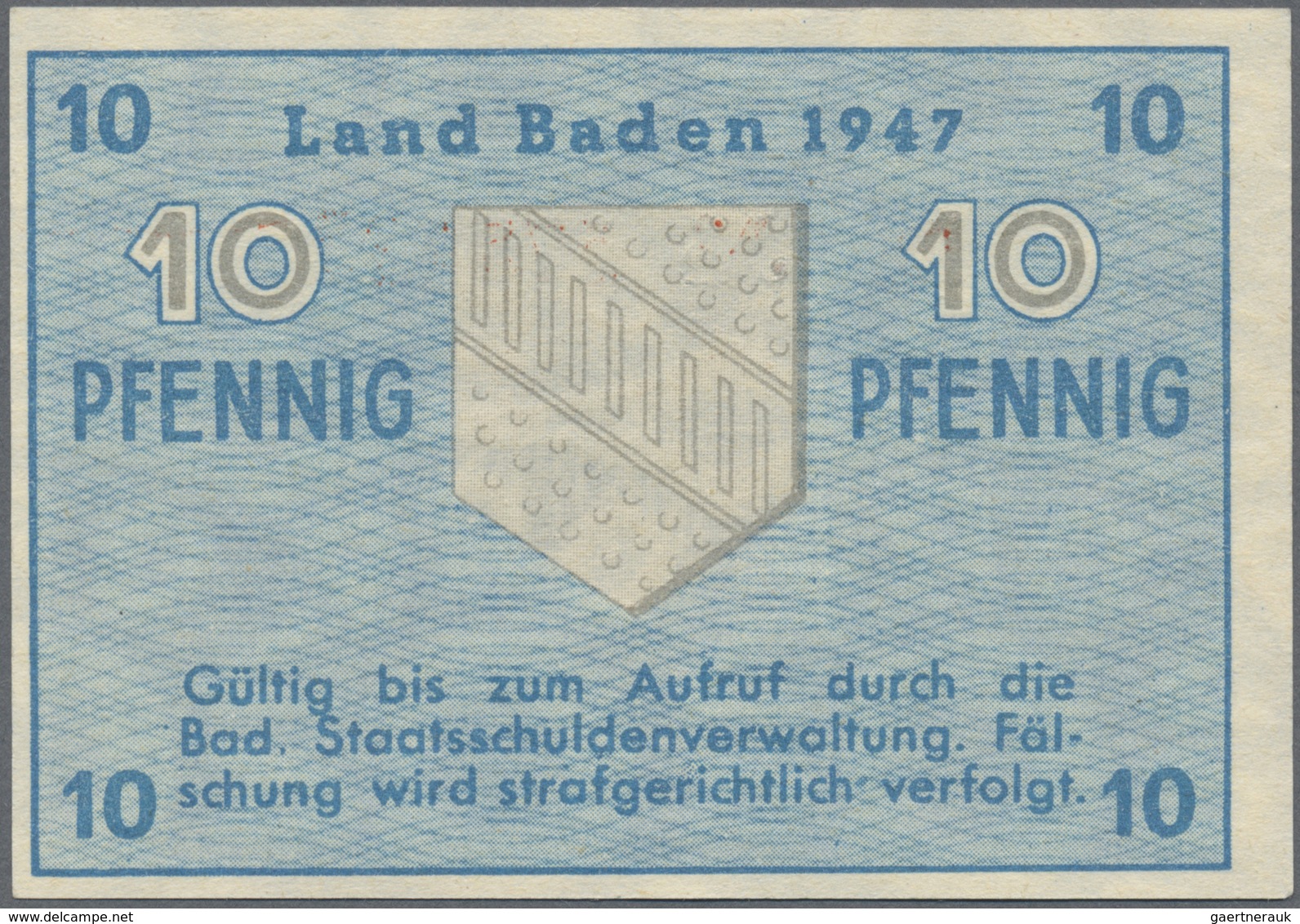Deutschland - Alliierte Miltärbehörde + Ausgaben 1945-1948: Baden, Staatsschuldenverwaltung, Set Mit - Autres & Non Classés